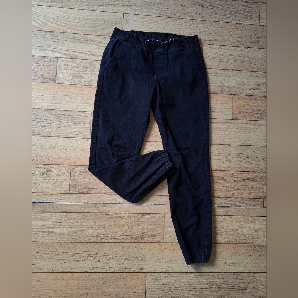 Boy Black Jogger Pants - Picture 2 of 4